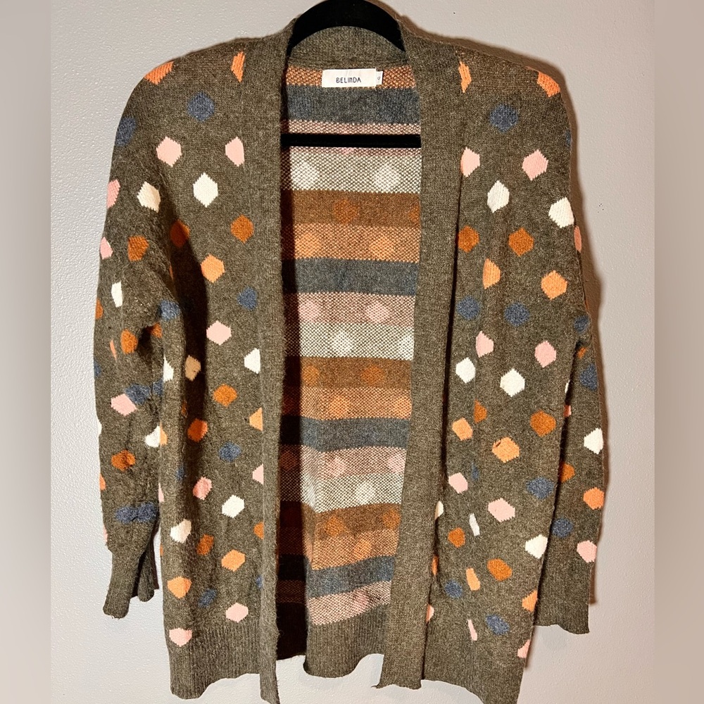 Belinda Open Cardigan Sweater Sz S